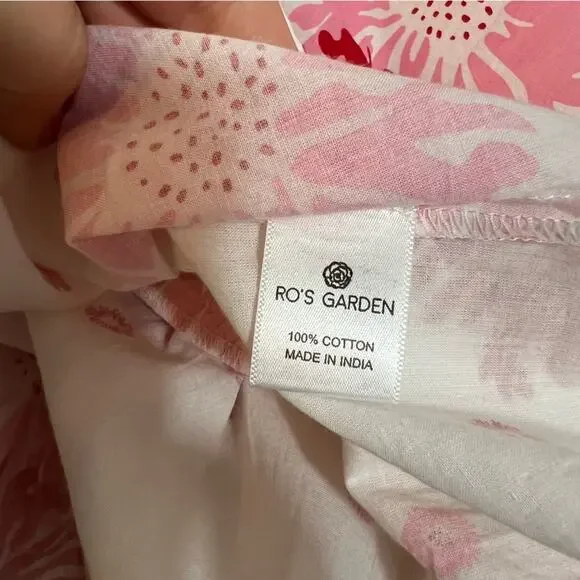 Ro's Garden Caroline Cover Up Tunic Dress in Floral Pink & Red XS Tuckernuck